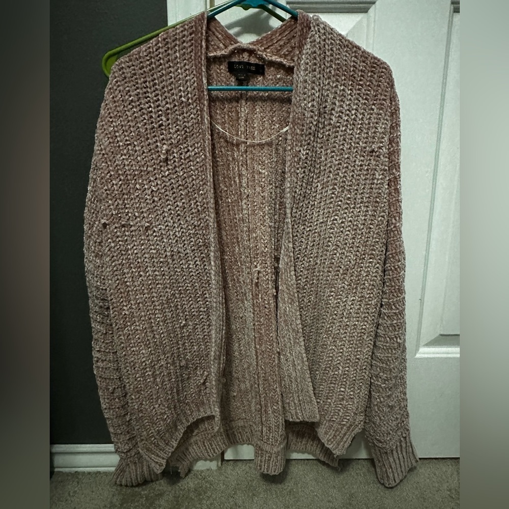 Pink cardigan